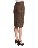 Tweed Slim Pencil Skirt