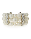 Three-Strand Simulated Pearl Bracelet
