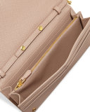 Saffiano Wallet on Chain, Blush (Cammeo)