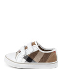 Check Double-Strap Sneaker, Toddler 