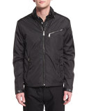 Retford Wind-Resistant Jacket W/Stand Collar, Black