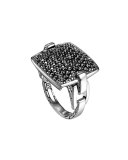 Pave Black Sapphire Ring