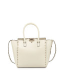 Rockstud Medium Shopper Bag, Light Ivory