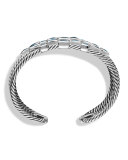 Confetti Wide Cuff Bracelet with Blue Topaz and Hampton Blue Topaz