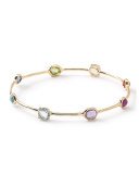 18K Rock Candy 8-Stone Bangle in Summer Rainbow