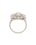 Estate Edwardian Three-Stone Diamond Dinner Ring, Size 4.5