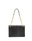 Monogram Matelasse Shoulder Bag, Black