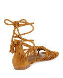 Falk Lace-Up Flat Sandal