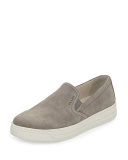 Suede Skate Sneaker, Gray (Acciaio)