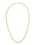 Long Ethiopian Opal & Black Spinel Necklace