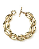 18K Gold Glamazon Coffee Bean-Link Bracelet