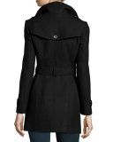Daylesmoore Wool-Blend Zip-Pocket Trench Coat 