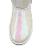 I Do! Sparkles Tall Boot, White
