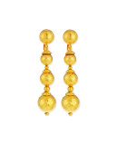 24K Gold-Plated Ball Drop Earrings