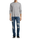Paxtyn Distressed Denim Jeans, Forgotten Cove