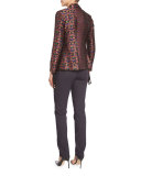 Cropped Stretch-Wool Pants