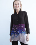 In The Mix Angled Blouse, Petite