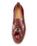 Manila Leather Tassel Loafer, Cordovan