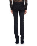 Raw Clean-Wash Skinny-Fit Denim Jeans