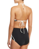 balboa island kite-front one-piece swimsuit