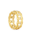 Flamenco 18K Diamond Scroll Ring, Size 7