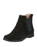 Jervin Nubuck Ankle Boot, Black