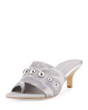 Rajaa Leopard-Print Slide Sandal