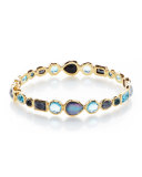 18K Rock Candy Mixed Hinge Bracelet in Midnight Rain