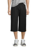 Striped Cropped Sweatpants