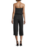 Sadia Strapless Linen Jumpsuit