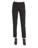 Tusko Straight-Leg Ankle Pants, Black