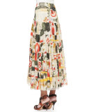 Printed Garden Tiered Skirt