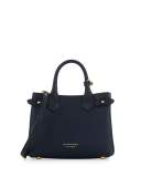 Banner Small House Check Derby Tote Bag, Ink Blue