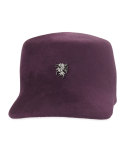 Wool Felt Baseball Cap, Damson