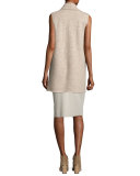 Washable Wool Crepe Pencil Skirt 
