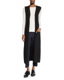 Torina Sl Refine Sleeveless Cardigan, Black