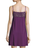 Butter-Lace Top Chemise, Purple Rose