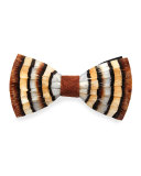 Chuka Partridge-Feather Bow Tie