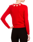 Woodward Triangle-Cutout Sweater, Tango