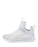 Fierce Mesh High-Top Sneaker, White