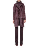 Reversible Shearling Fur Coat, Camito