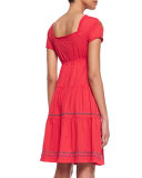Flora Tiered & Embroidered Dress