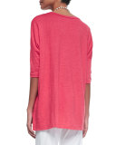 Linen V-Neck Boxy Tunic