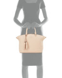 Thea Medium Slouchy Leather Satchel Bag, Sweet Melon