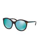 Mirrored Iridescent Butterfly Sunglasses