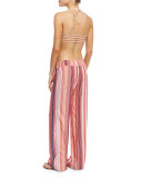 Angelica Striped Lounge Pants, Rose