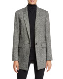 Francis Sleeveless Wool Top, Black