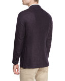 Alpine Tweed Soft Sport Coat, Spiced Plum