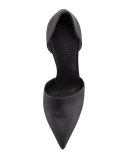 Claire Two-Piece Leather Pump, Black