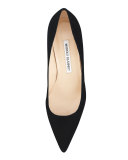 BB Suede 50mm Pump, Black